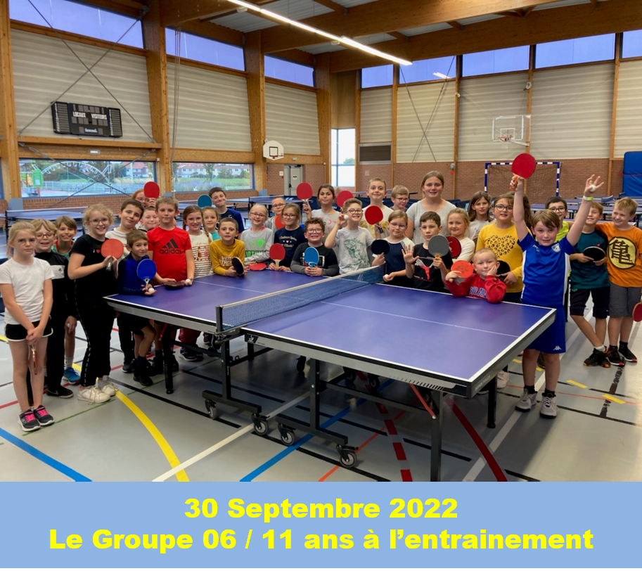 Le Groupe 06 / 11 Ans à l'Entraînement